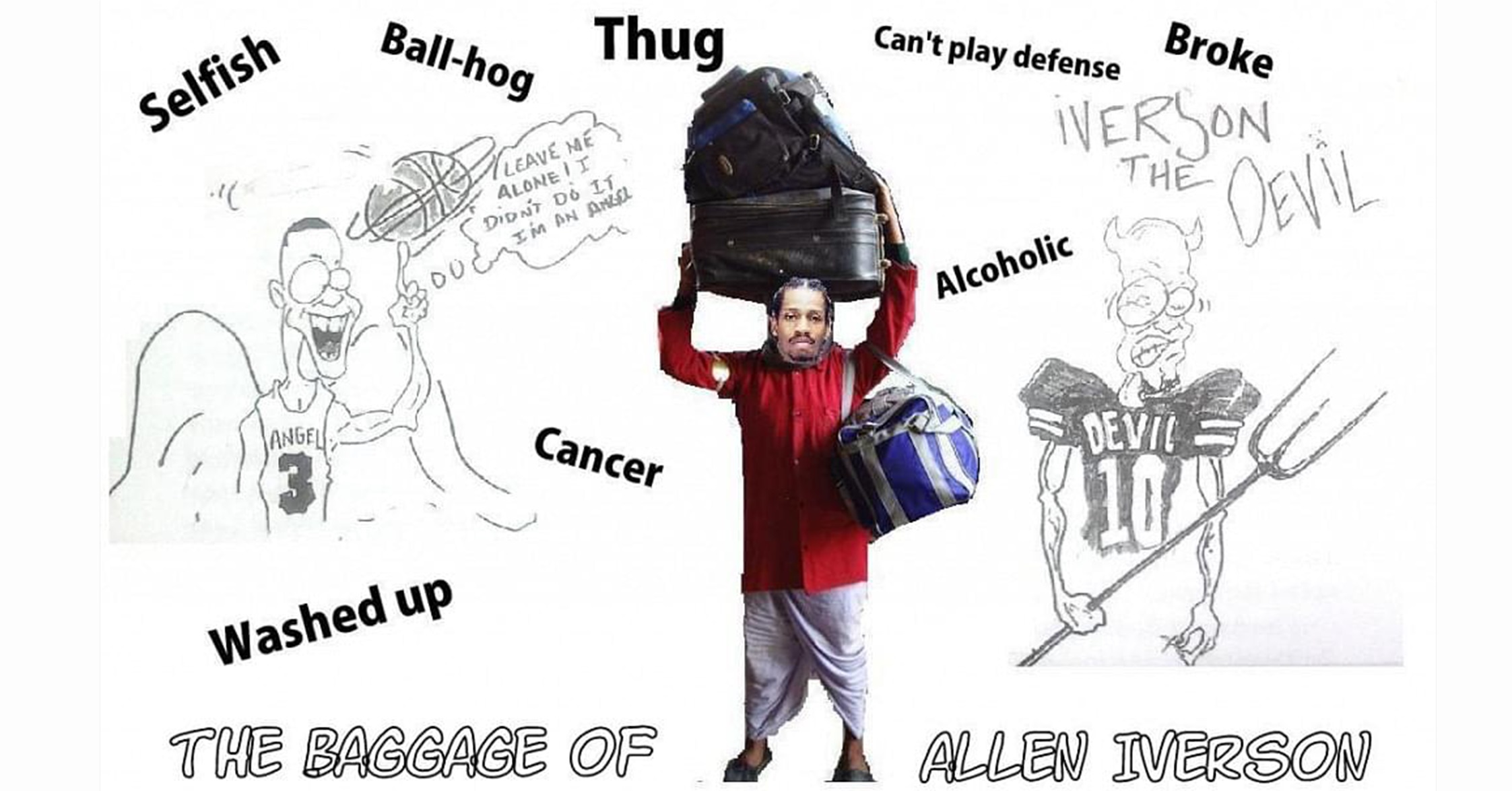 The baggage of Allen Iverson: Both sides of his issues - sidbreakball