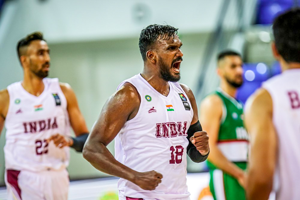 Aravind Annadurai vs Iraq in the FIBA Asia Cup 2021 Qualifiers